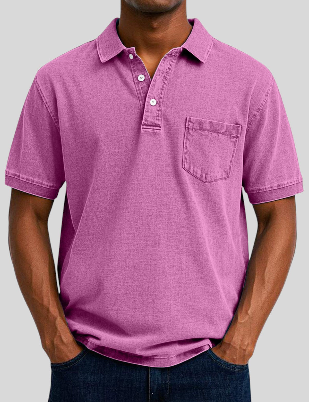 Iosif™ - Мъжка ретро ежедневна тениска с поло