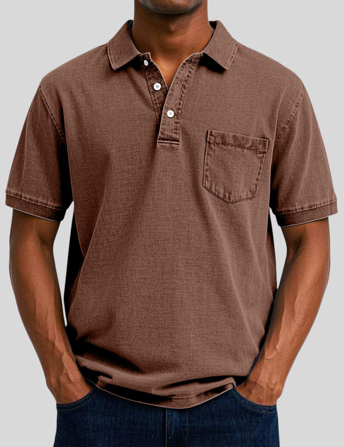 Iosif™ - Мъжка ретро ежедневна тениска с поло