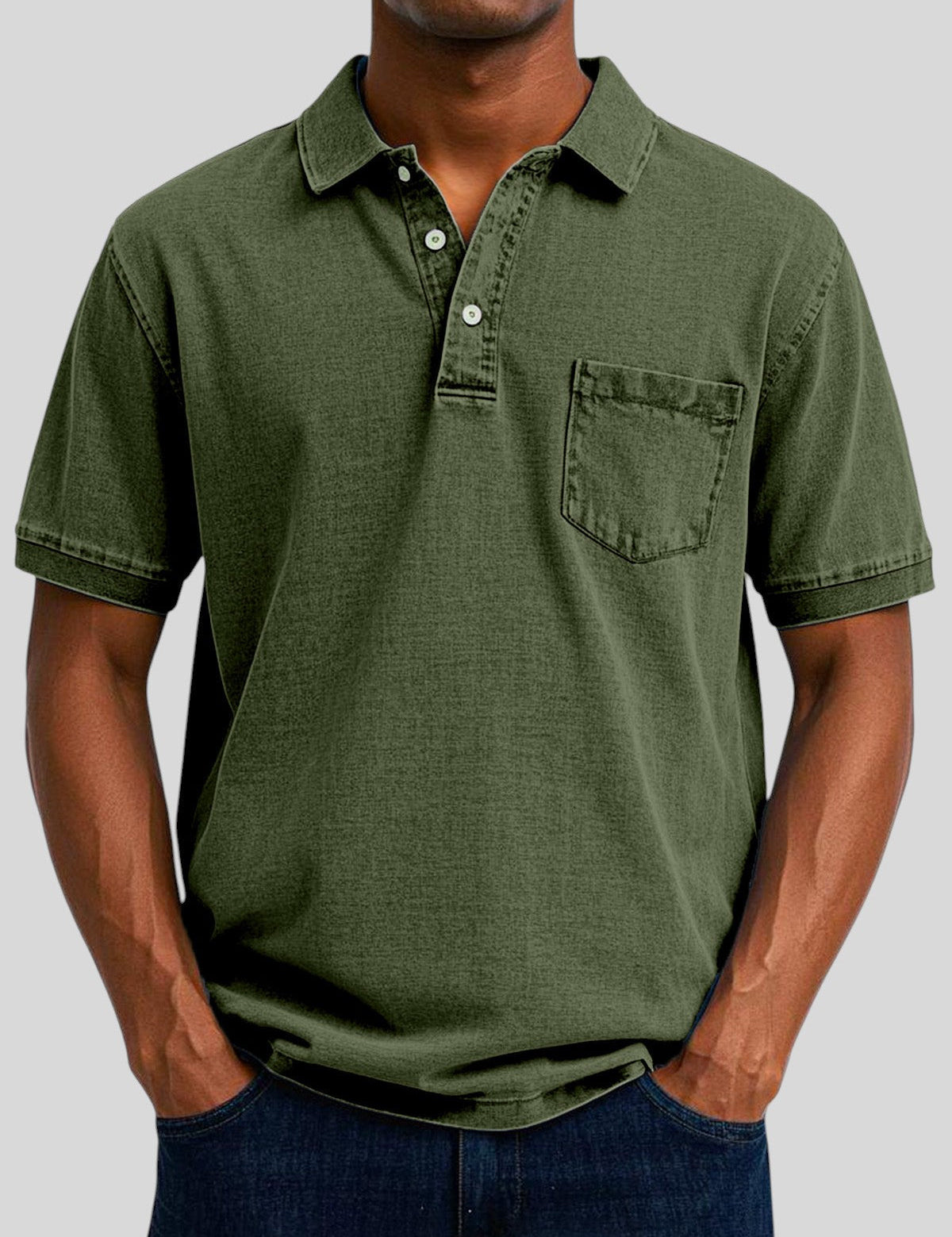 Iosif™ - Мъжка ретро ежедневна тениска с поло