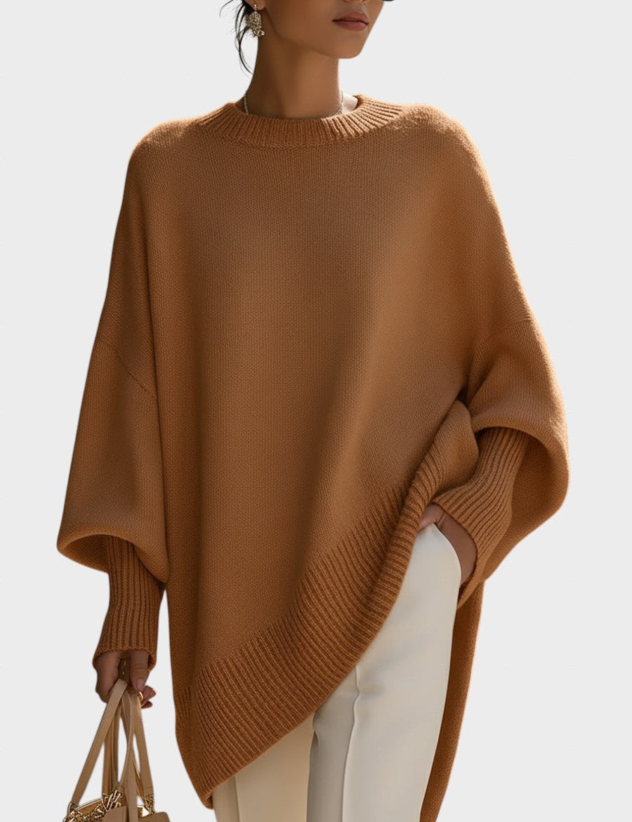 Bilyana™ - Оувърсайз пуловер с пончо