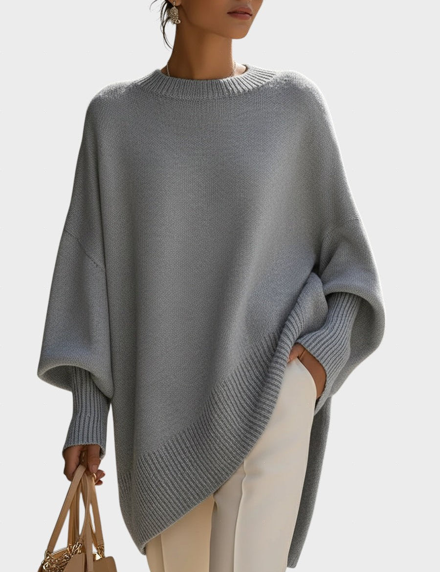 Bilyana™ - Оувърсайз пуловер с пончо