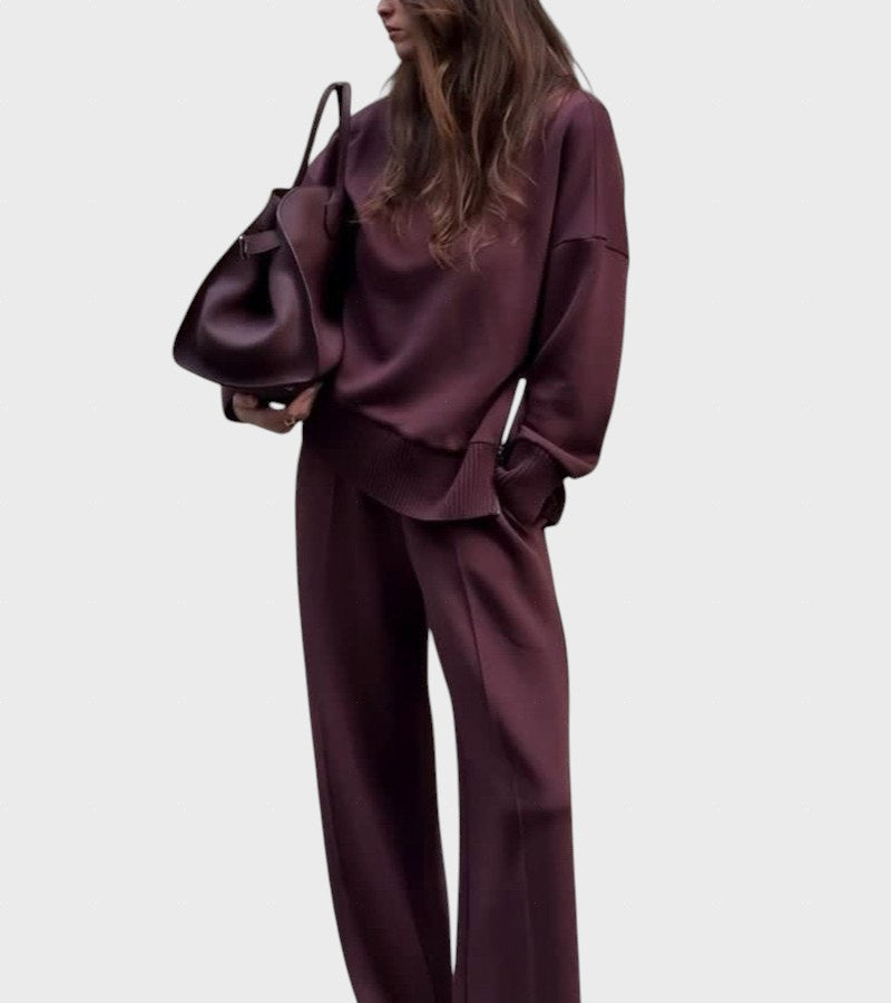 Petrana™ - Елегантен комплект от две части с поло яка