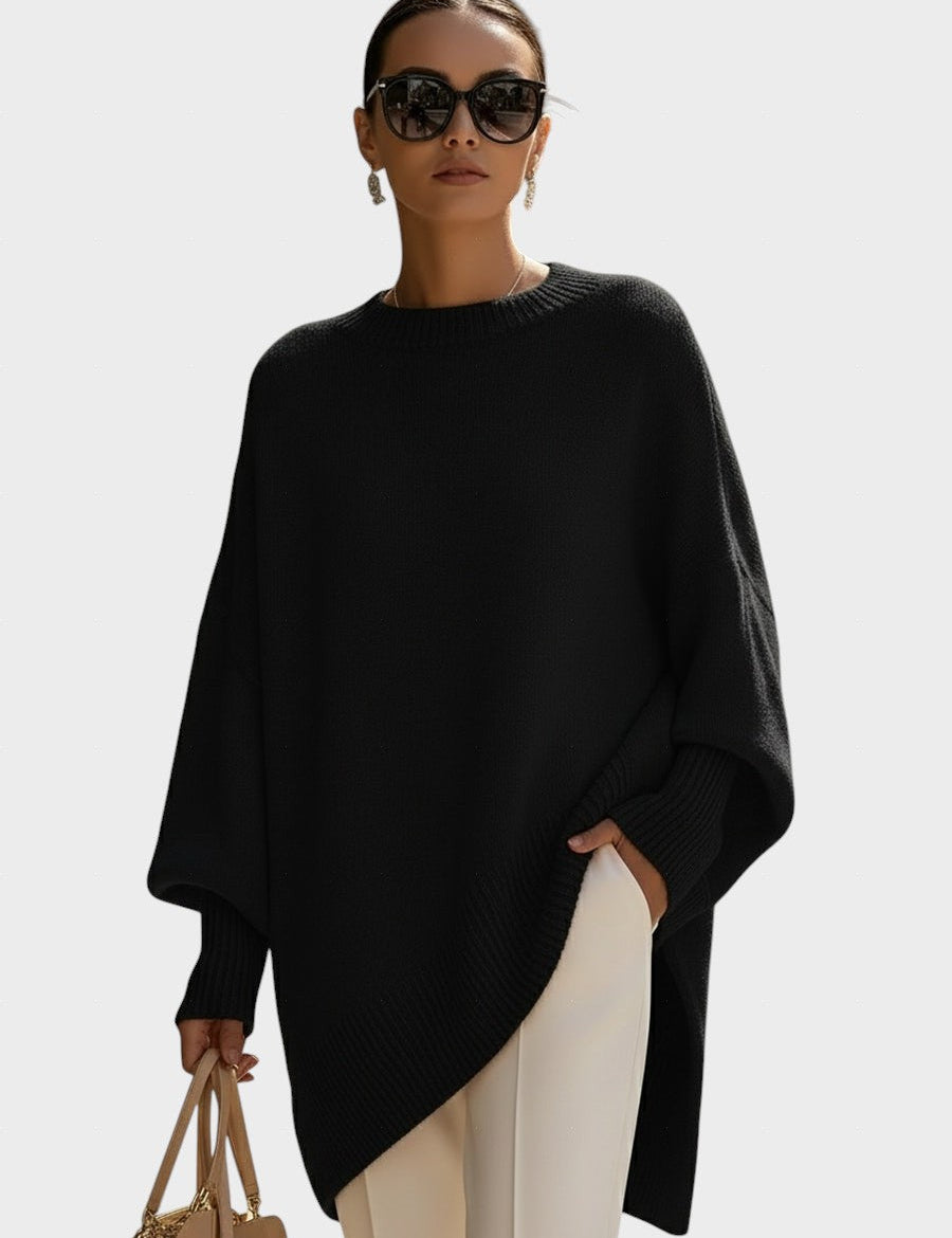 Bilyana™ - Оувърсайз пуловер с пончо