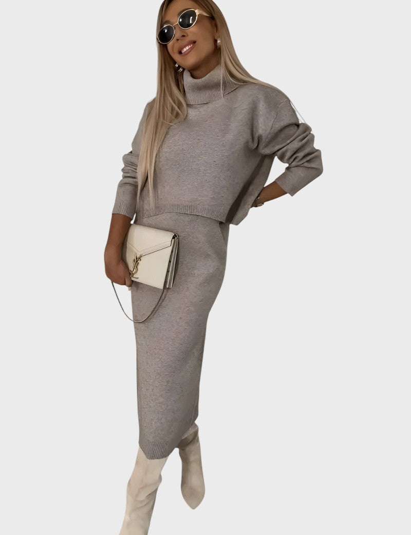 Viktoria™ - Елегантен плетен комплект от две части