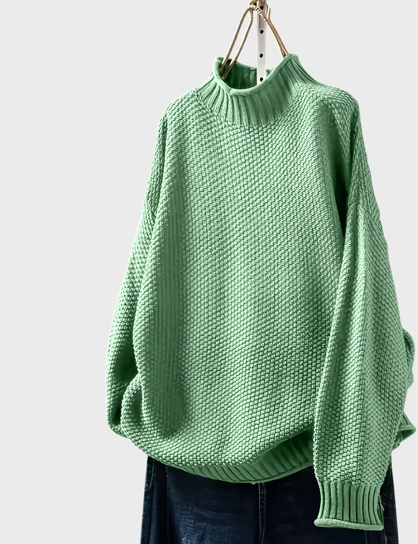 Dragomira™ - Голям пуловер с висока яка