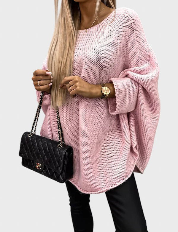 Emilia™ - Дълъг плетен пуловер