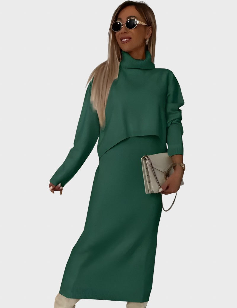 Viktoria™ - Елегантен плетен комплект от две части