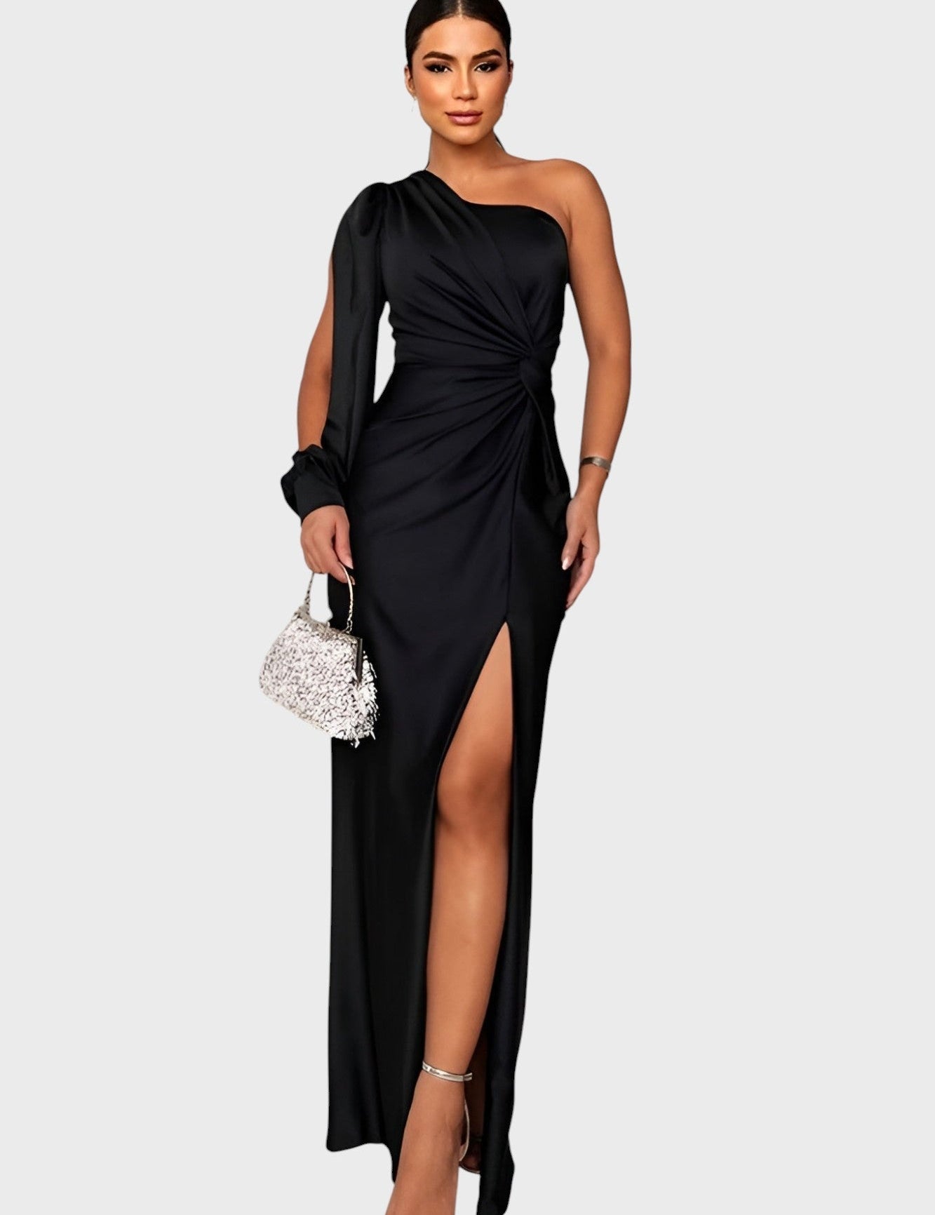 Mariela™ - Елегантна сатенена рокля