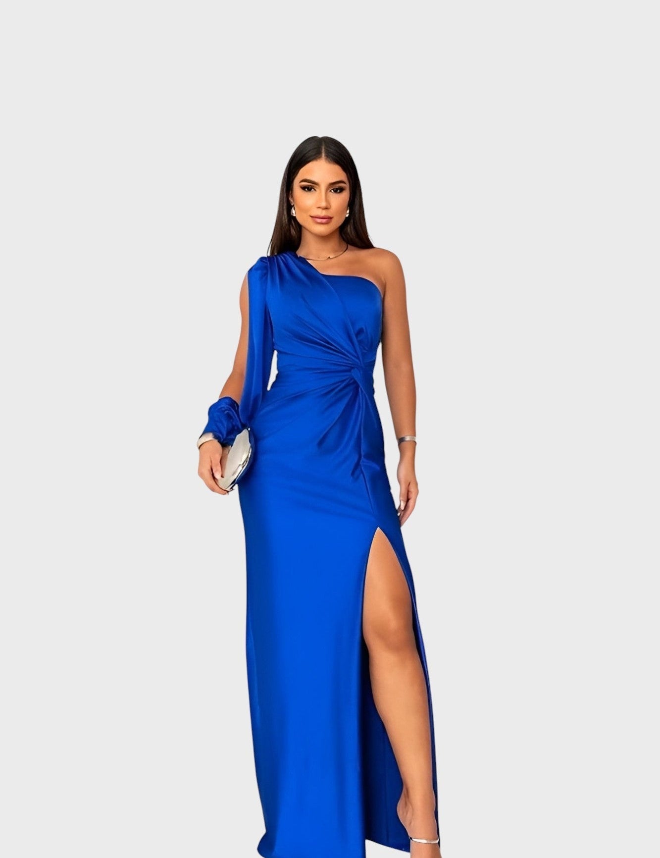 Mariela™ - Елегантна сатенена рокля