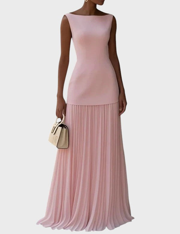 Ekaterina™ – Дълга рокля без ръкави с волани