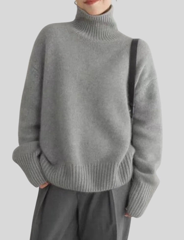 Milena™ - Пуловер с висока яка