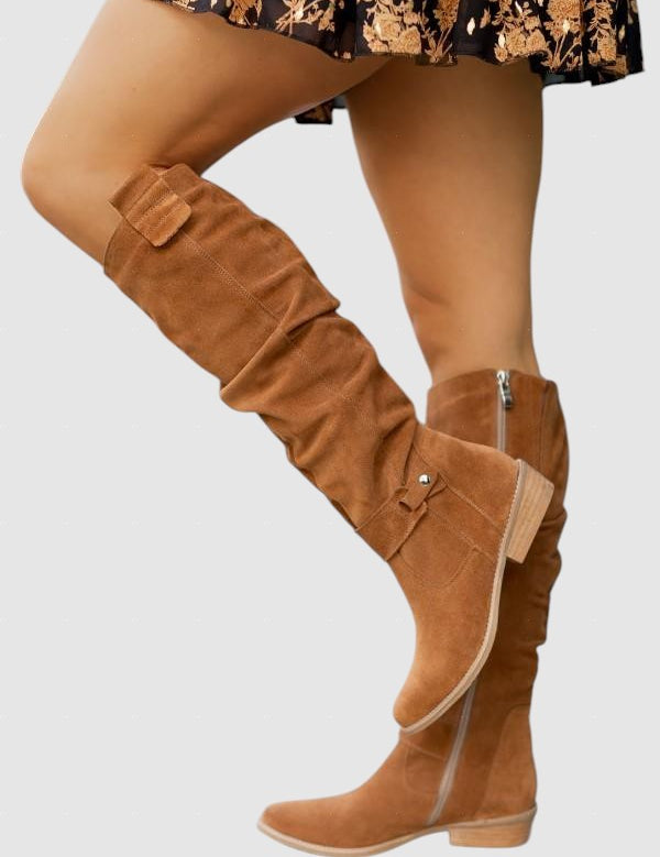 Kosara™ - Удобни и топли велурени ботуши