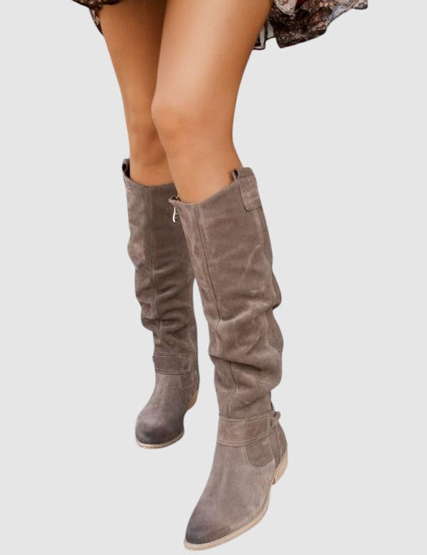 Kosara™ - Удобни и топли велурени ботуши