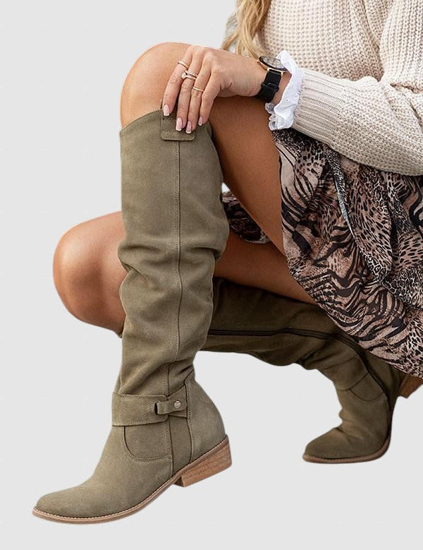 Kosara™ - Удобни и топли велурени ботуши