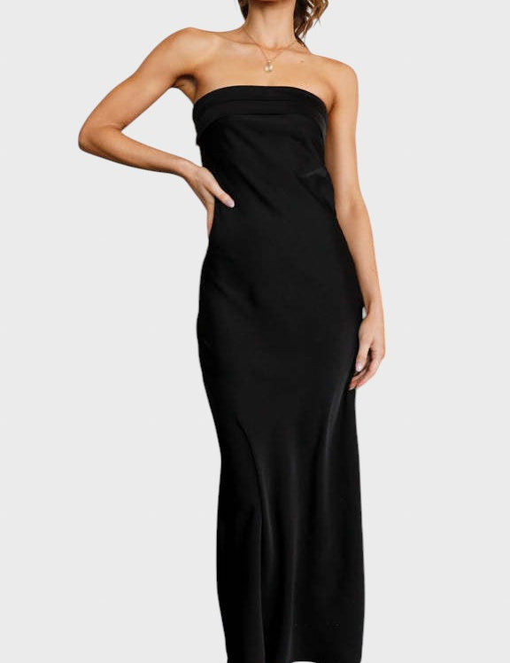 Ivomira™ - Дълга сатенена рокля