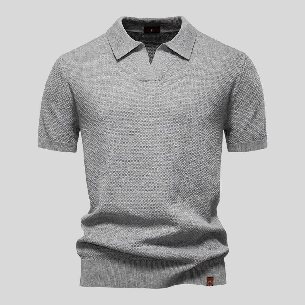 Zdravko™ – Поло тениска от структурно плетиво