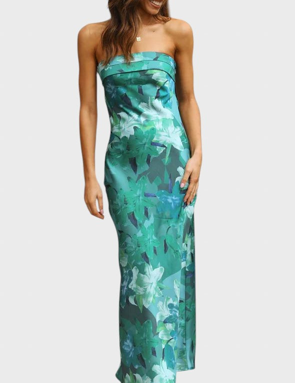 Ivomira™ - Дълга сатенена рокля