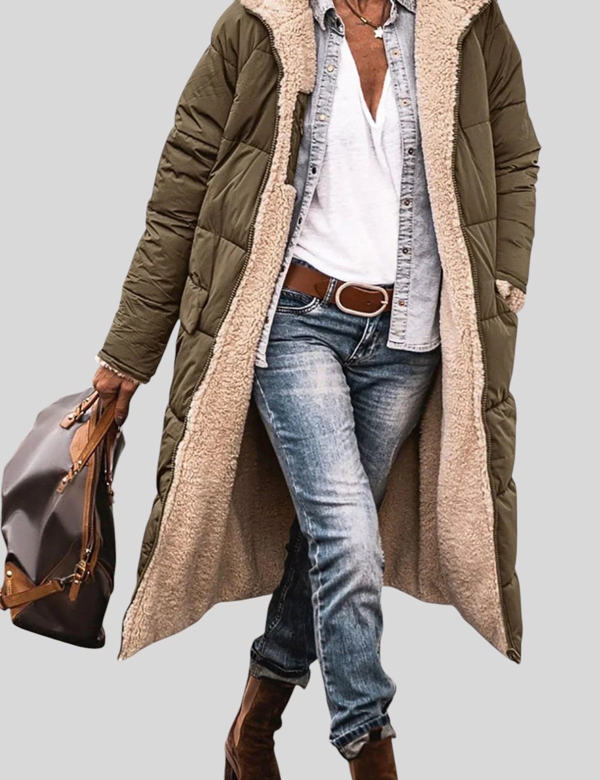 Liliana™ - Топло подплатено яке с качулка