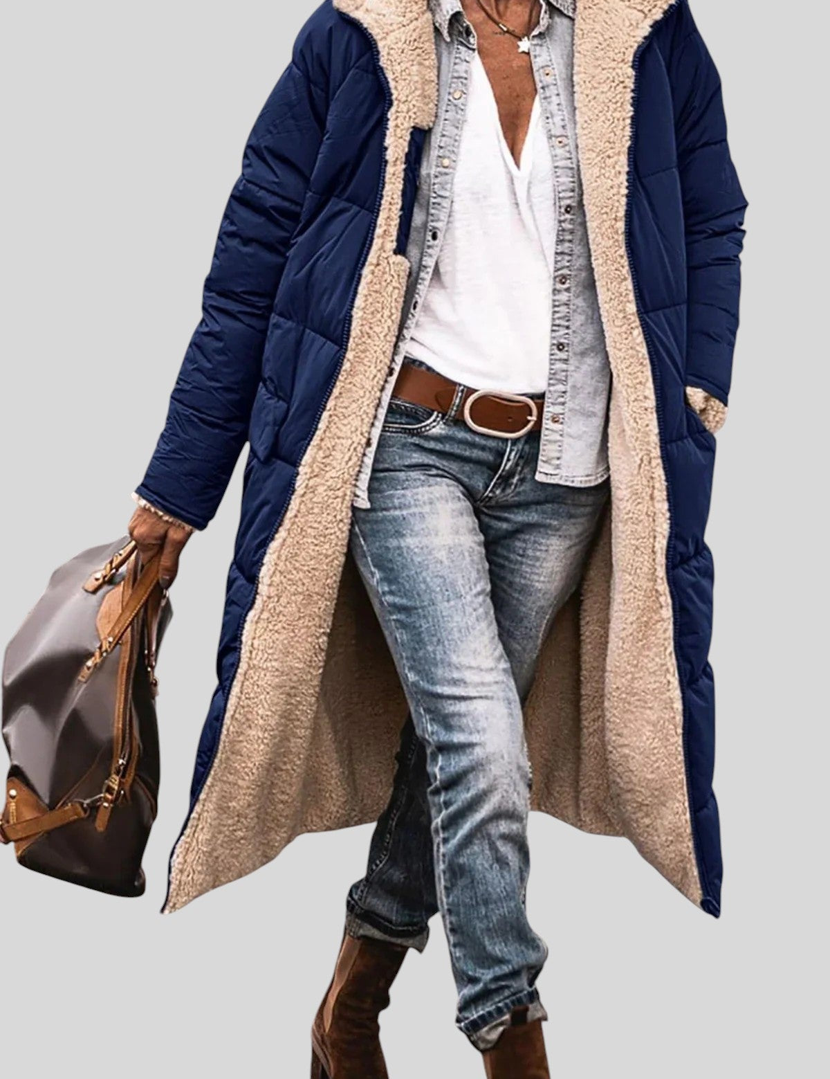 Liliana™ - Топло подплатено яке с качулка