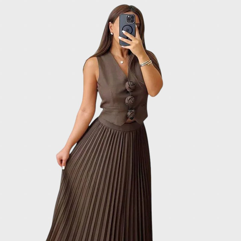 Boryana™ - Елегантен комплект от две части без ръкави