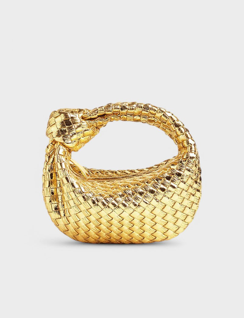 Reni™ - Мини чанта тип „хобо“ с плетен възел