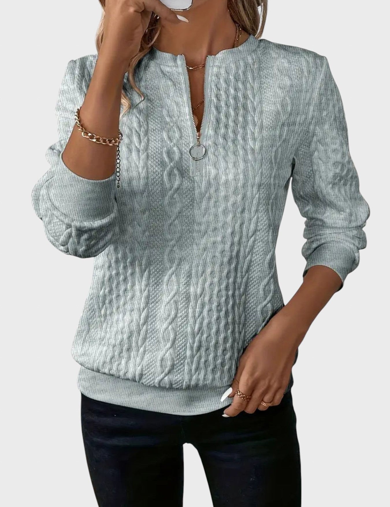 Luba™ - Дамска нощница от плетен трикотаж