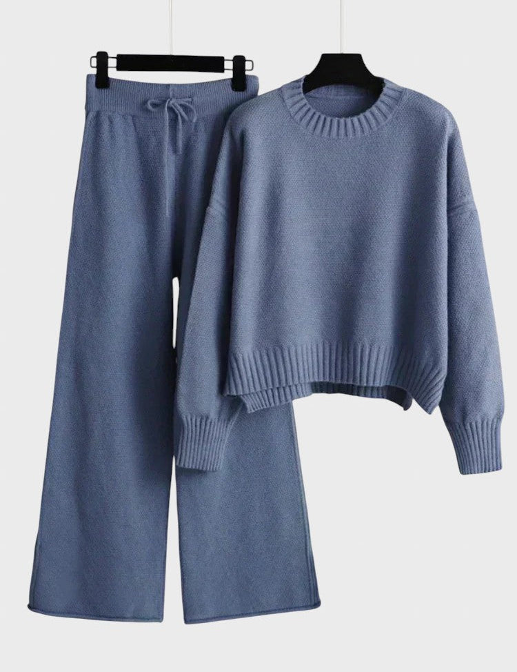 Tereza™ - Елегантен плетен комплект от две части