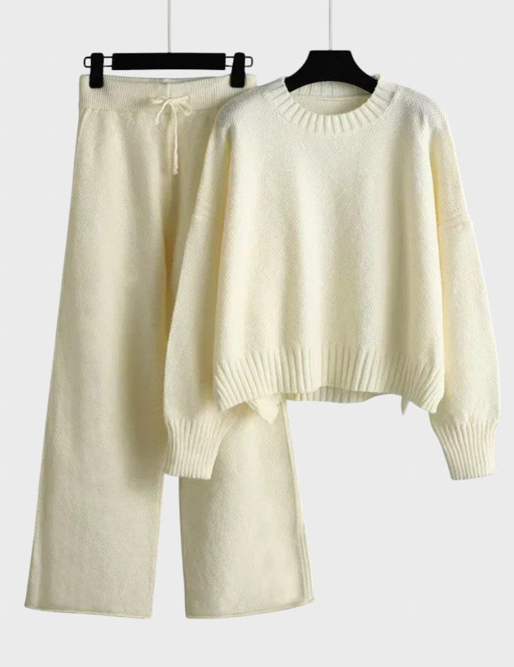 Tereza™ - Елегантен плетен комплект от две части