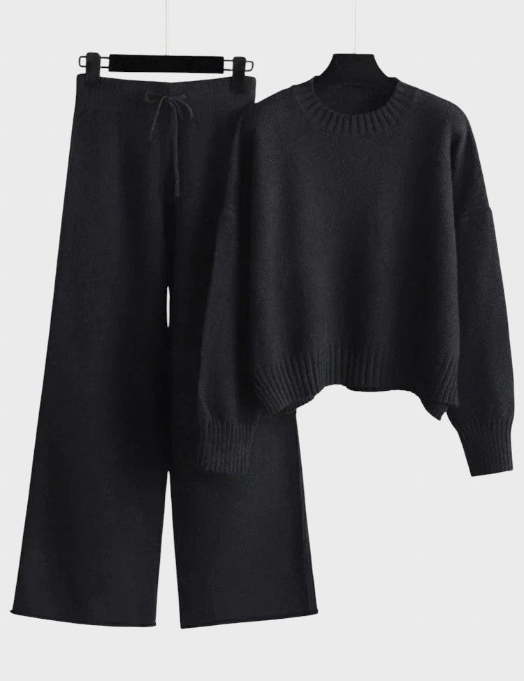 Tereza™ - Елегантен плетен комплект от две части