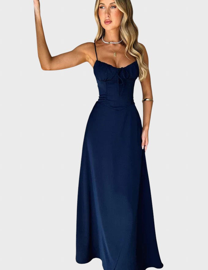 Katerinka™ - Макси рокля без ръкави с връзки