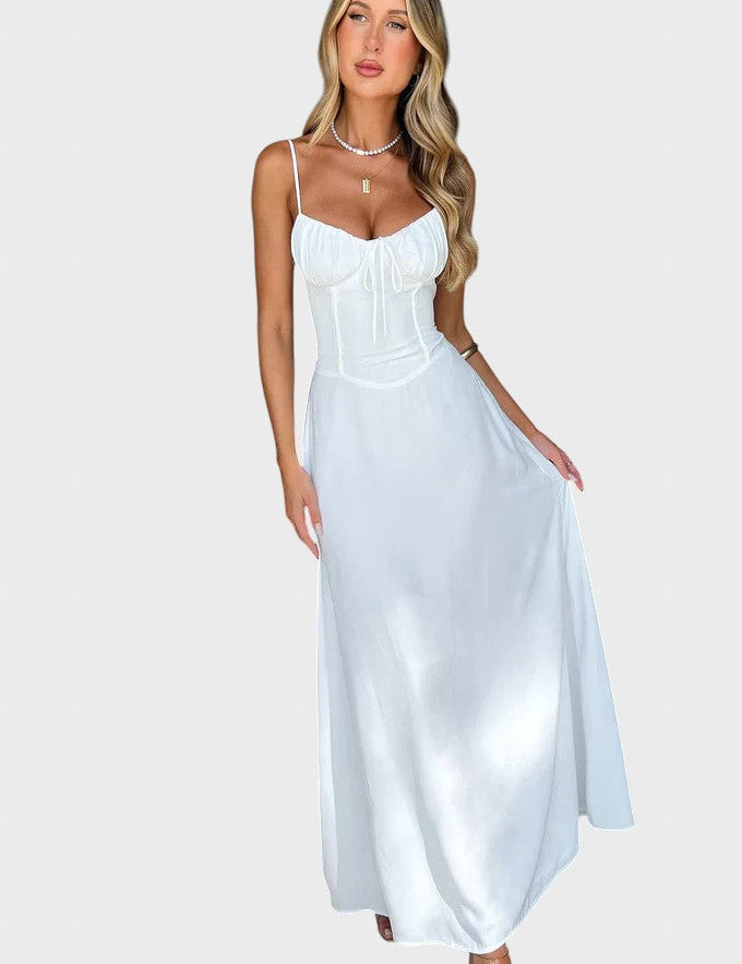 Katerinka™ - Макси рокля без ръкави с връзки