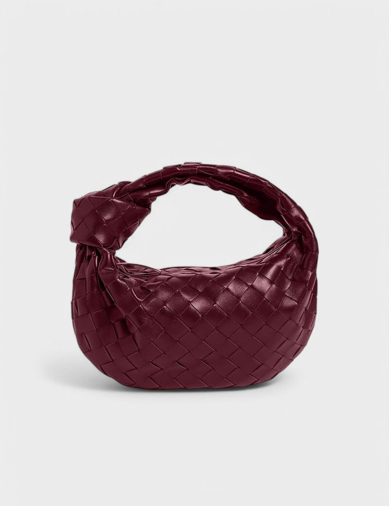 Reni™ - Мини чанта тип „хобо“ с плетен възел