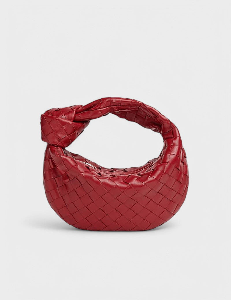 Reni™ - Мини чанта тип „хобо“ с плетен възел